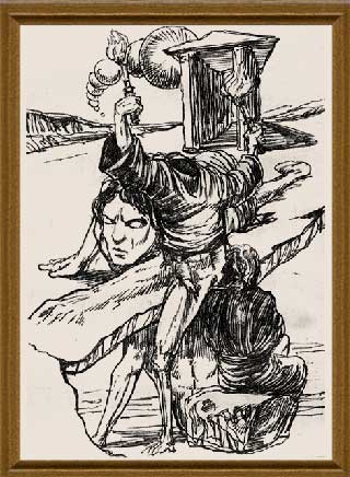 Уверенность в выборе - графика художник Кувшинов В.Н. рисунки художника эскизы к картинам. 