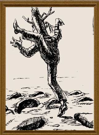 Предвидение -  умение предвидеть - графика художник Кувшинов В.Н. рисунки художника эскизы к картинам. 