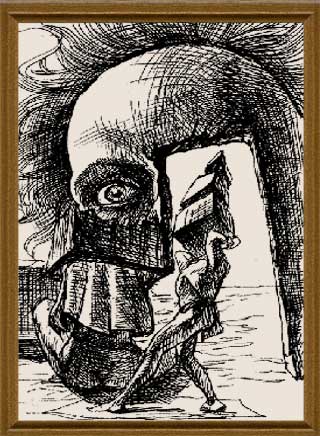 Очевидный выбор - графика художник Кувшинов В.Н. рисунки художника эскизы к картинам. 