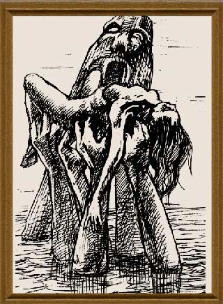 Ложное суждение,графика художник Кувшинов В.Н. рисунки художника эскизы к картинам