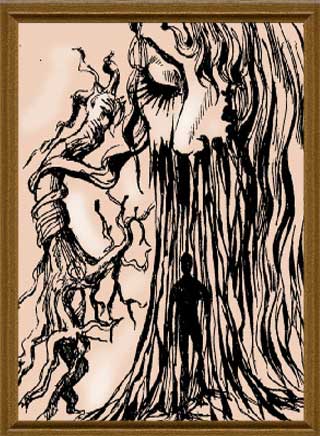 Выбор - графика художник Кувшинов В.Н. рисунки художника эскизы к картинам. 