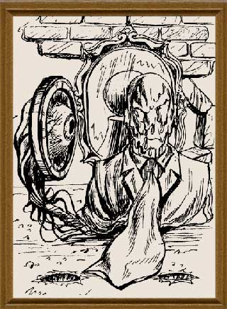 Самомнение с гордыней - графика художник Кувшинов В.Н. рисунки художника эскизы к картинам. 