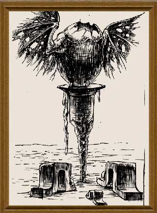 Раболепие рисунок - графика художник Кувшинов В.Н. рисунки художника эскизы к картинам. 