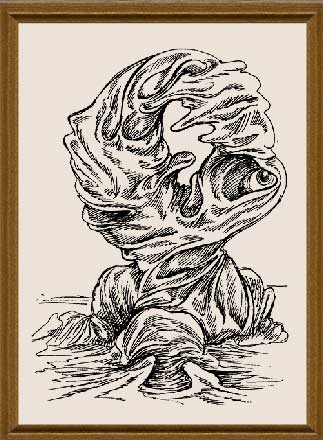 Не полное совпадение - графика художник Кувшинов В.Н. рисунки художника эскизы к картинам. 