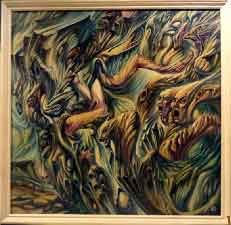 Копье, картина маслом художник  Кувшинов В.Н.