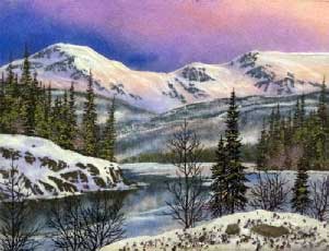 Весна идет. Весенний пейзаж Картина из каменной крошки художник Кувшинов В.Н.