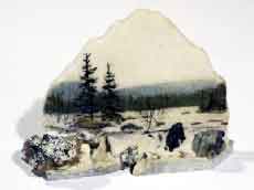 Сувениры из каменной крошки и мрамора и камней. Художник Кувшинов В.Н.