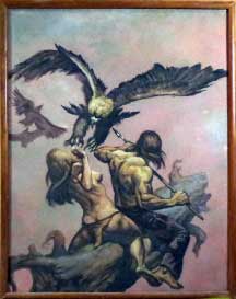 Копия картины Валеджио.2003 год. Картина из каменной крошки художник Кувшинов В.Н.