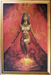 Из огня 2003 год. Картина из каменной крошки художник Кувшинов В.Н.