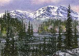 Весенний день. Картина из каменной крошки художник Кувшинов В.Н.