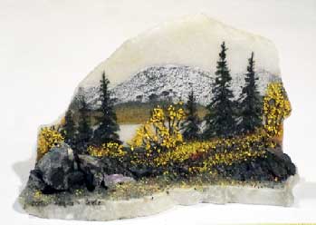 Сувенир из каменной крошки и мрамора. Художник Кувшинов В.Н.